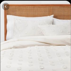 Full/Queen Opal House Textures Dot Duvet- Cream